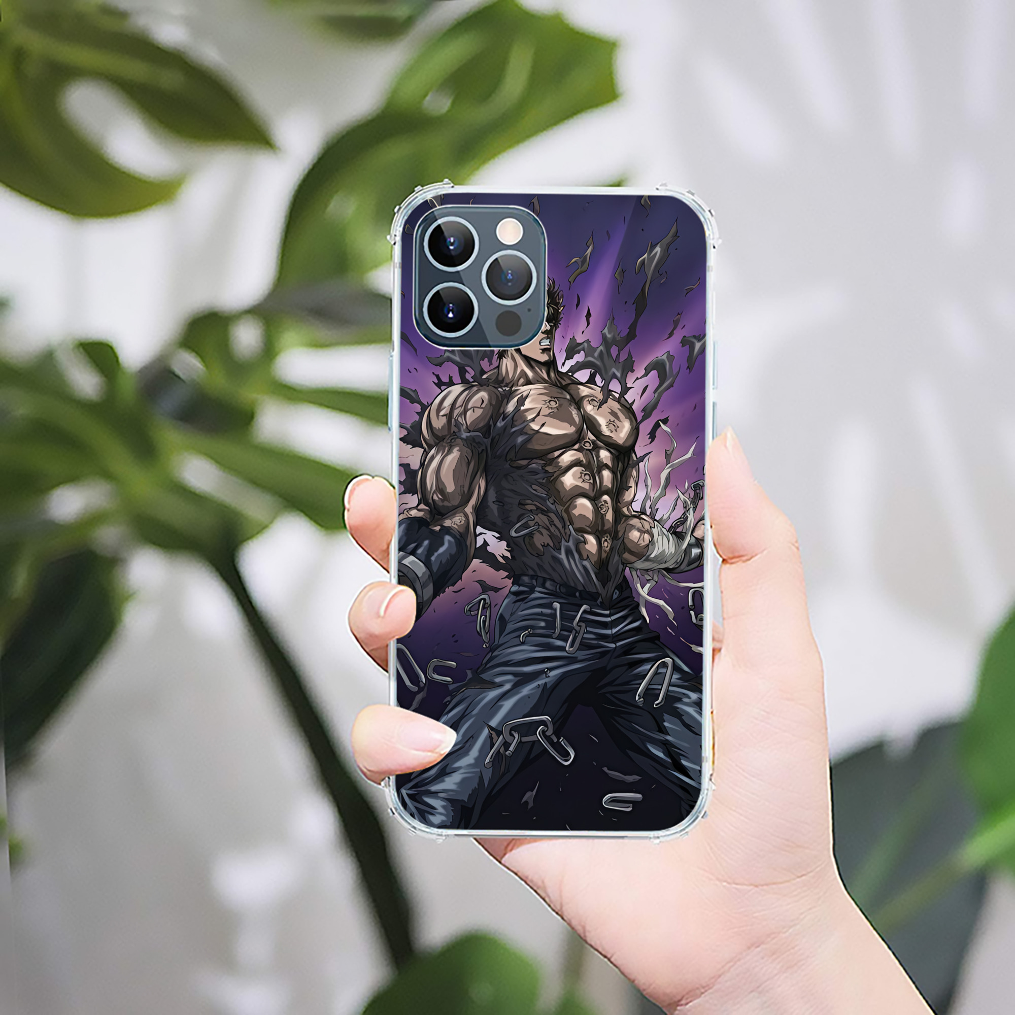 （画像用） 北斗の拳 Fist of the North Star 【iPhone 12シリーズ対応】透明スマホケース（クリアソフトケース）